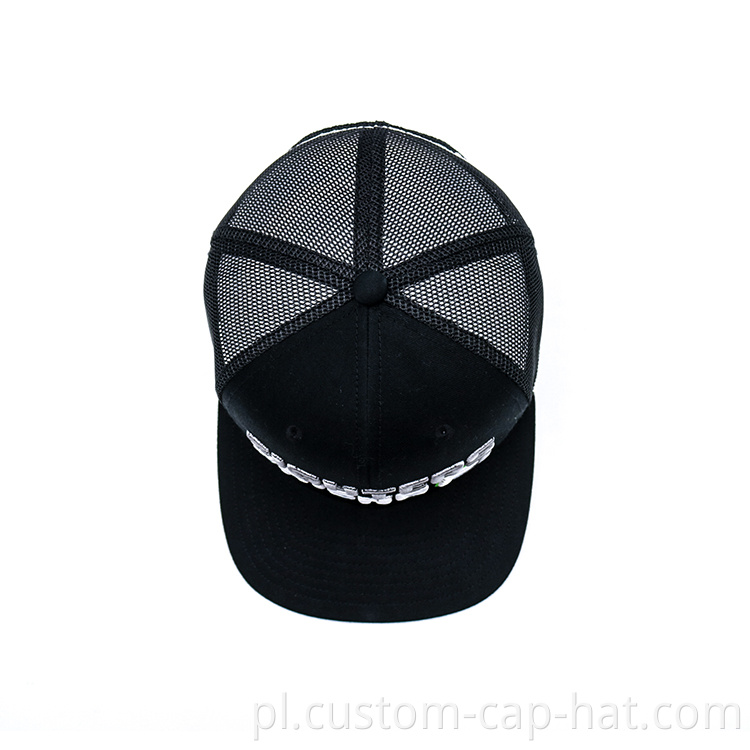 Black Trucker Cap